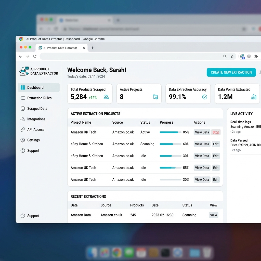 AI-Powered Product Extraction Extension